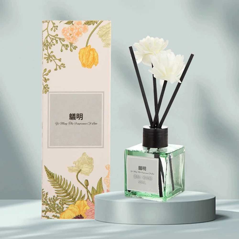 50ml Flameless Reed Diffuser Set - Fragrance Oil Home Fragrance Sticks Aromatherapy Decorative Ornament Y251204