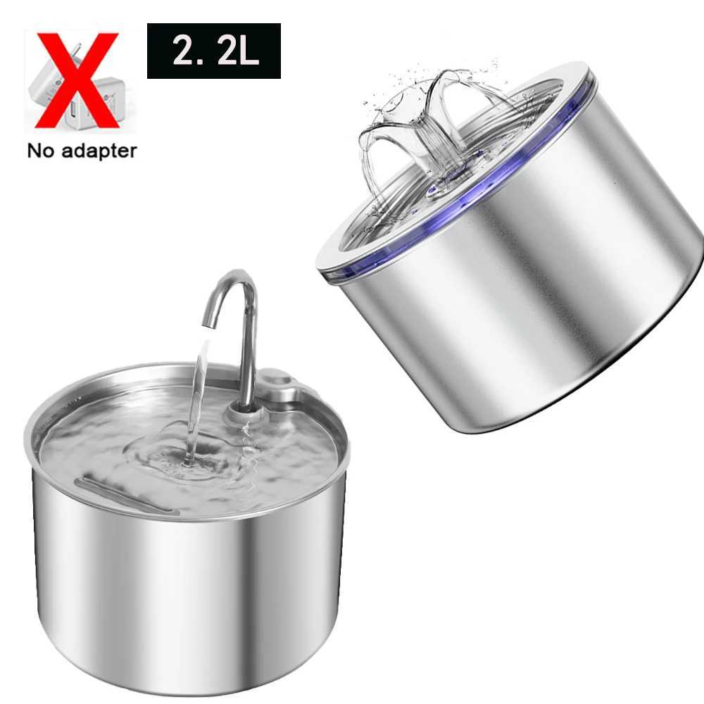 Stainless Steel Cat Water Fountain22L/74oz Intelligent Pet Fountain Dog Water Dispenser for Cats Dogs Automatic Dog Drinking M251204