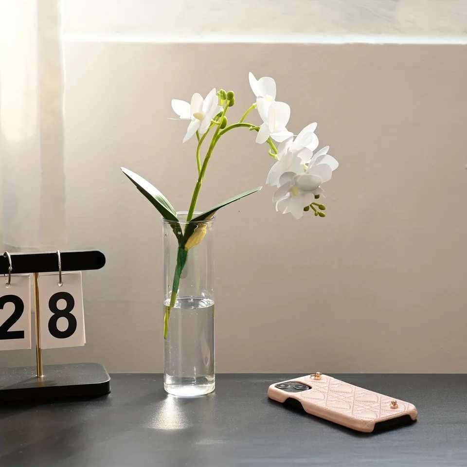 4pcs plastic cylindrical vases high transparency vase set suitable for simple desktop flower arrangement decoration bottles fo H251204