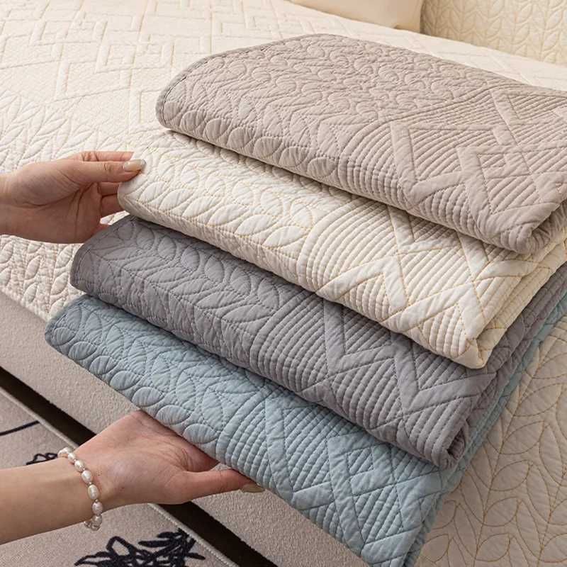1/2/3 Seater Pure Cotton Sofa Cushion for Sectional Sofa Non-slip Couch Slipcover Universal Couch Protector for All Seasons Home M251204 - view 5