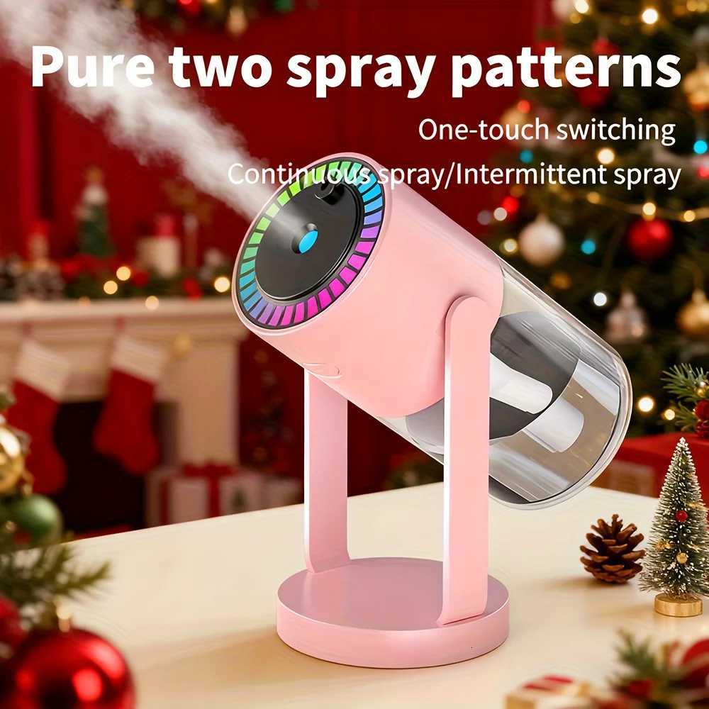 1PC USB Powered Mini Air Humidifier with Star Projector Night Light 2 Mist Modes Quiet Portable Humidifier for He Car C251204