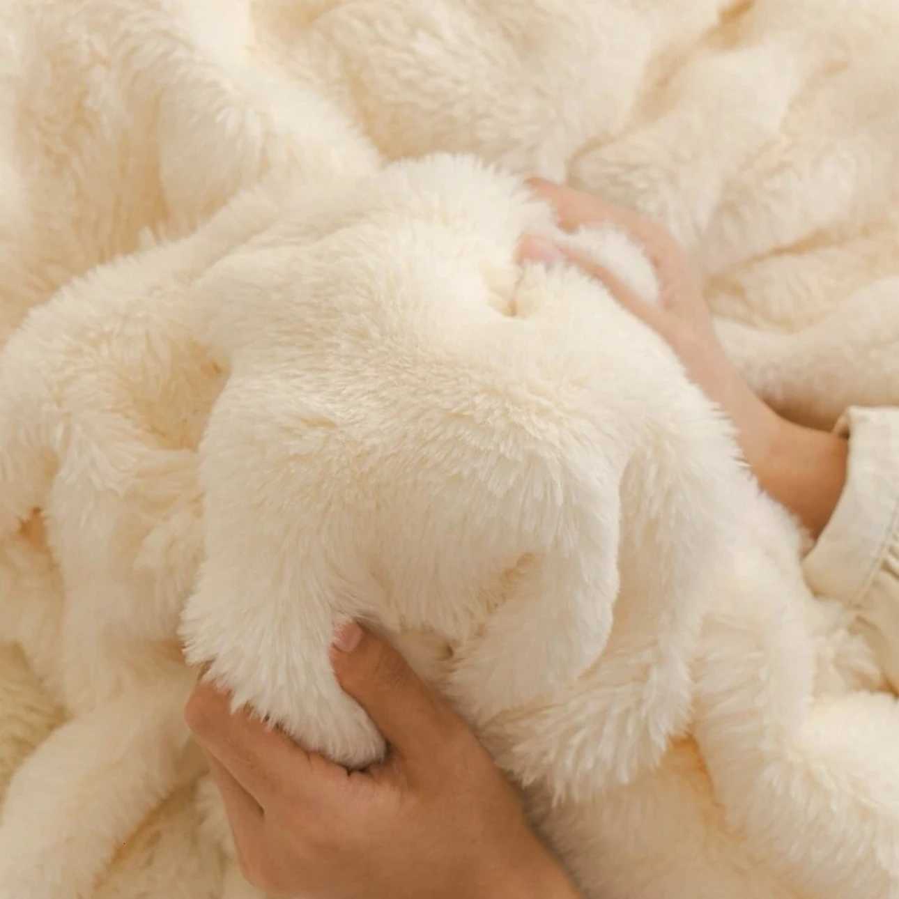 Bubble Imitation Fur Sofa Towel Faux Fur Sofa Cover Blanket Couch Cover Universal for Living Room Warm M251204 - view 3
