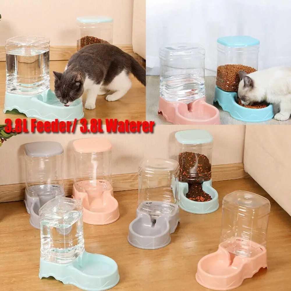38L PP material Pet feeder Pet Water Fountain Drink Bowl Automatic Pet Feeder Large Cat Dog Food Dispenser M251204