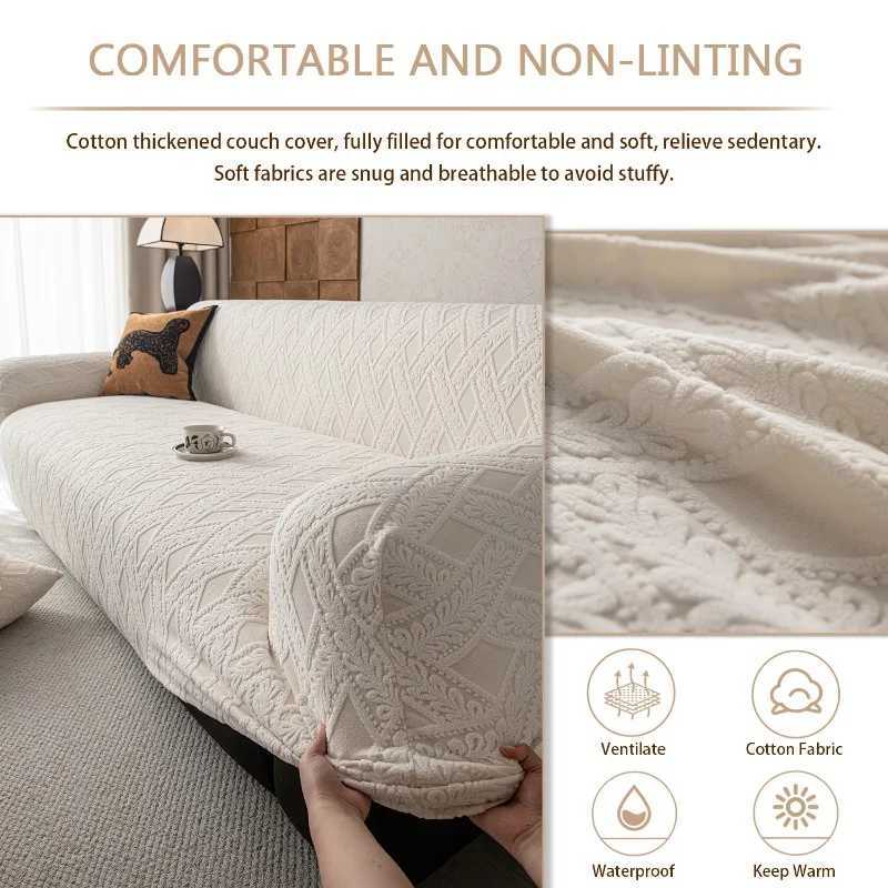 Adjustable Elastic Sofa Cover Armchair Protector Corner Large Leaves L Shape Stretch Slipcovers Couch Covers 1/2/3/4/5 Seaters M251204 - view 5