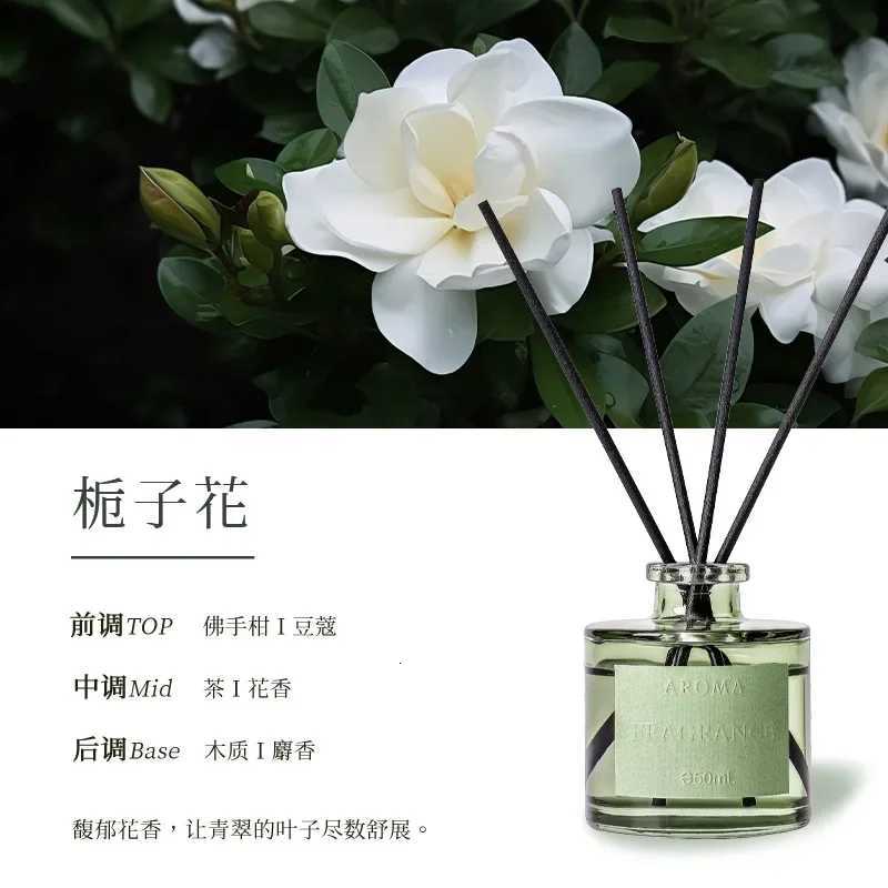 Home rattan flameless essential oil diffuser dry flower gardenia essential oil fragrant flower perfume air freshener Y251204