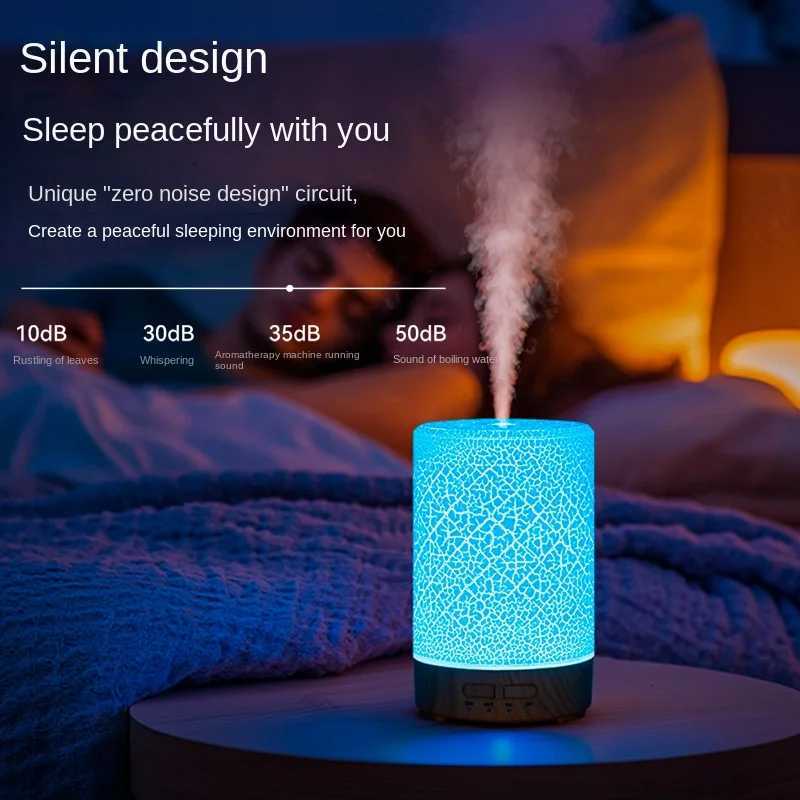 Ara Diffuser 150ML Timing Function trasonic Air Humidifier Bedro Essential Oil Diffuser with LED Night Lights C251204