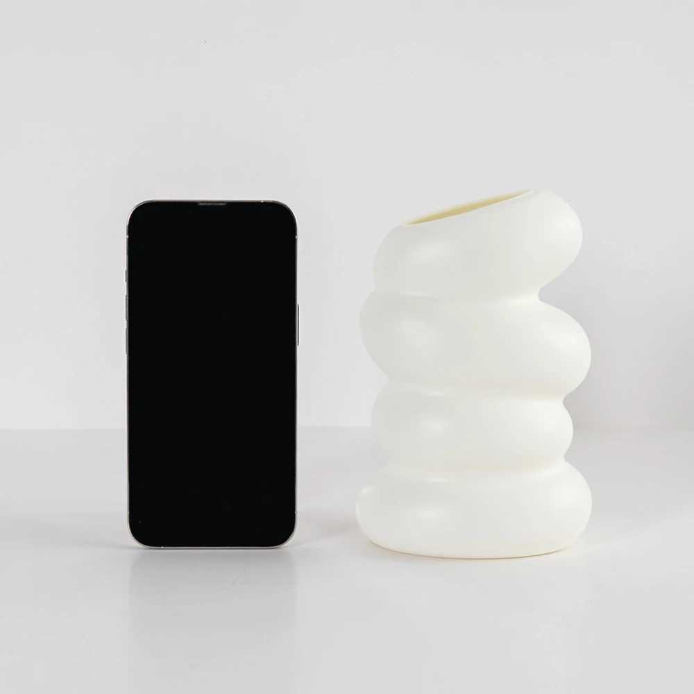 Plastic Vase Imitation Ceramic Flowers Pots Wedding He Ro Outdoor Garden Table DIY Gift Bonsai Festival Yard Garden Decor H251204