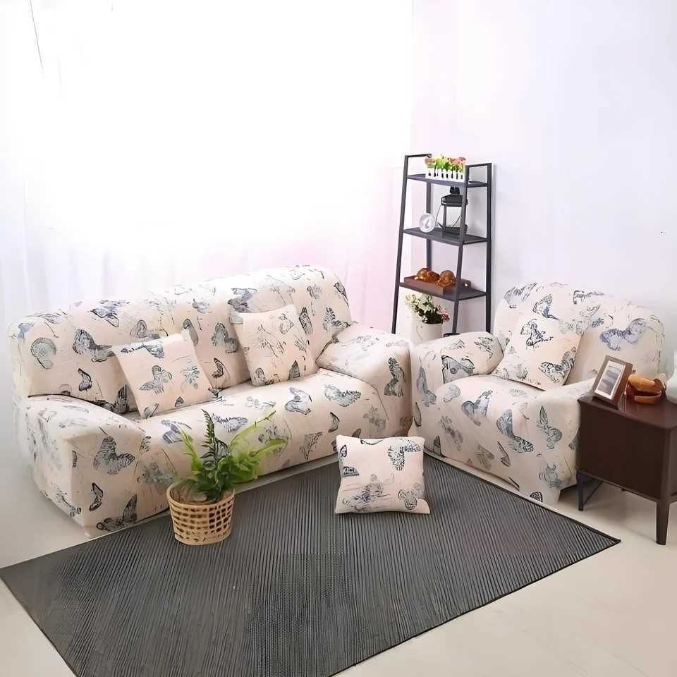 Elastic Floral Printed Sofa Covers Washable Spandex Couch Cover 1/2/3/4Seater Slipcovers Furniture Protector for Living Room M251204 - view 4