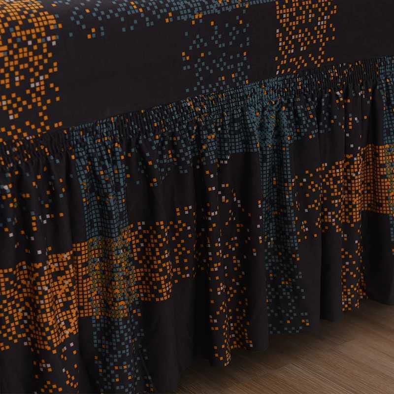 High Elastic Sofa Cover with Skirt Easy Fit Washable Printed Slipcover for Couch Universal Furniture Protector M251204 - view 4