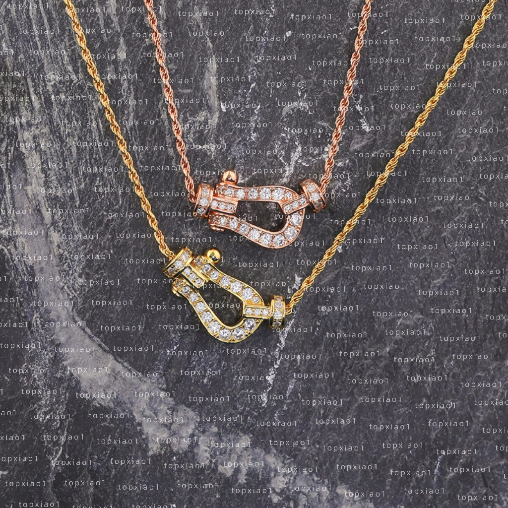 necklaces women fredd necklaces designer Freded Force 10 series U-Shaped Full Diamond Horseshoe Buckle necklace designer for women Freddie fredly necklace for men