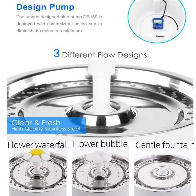 24L Pet Cat Silent Water Dispenser DC Water Pump LED Window Activated Filter Carbon Feeder USB Interface Drinking Bowl M251204