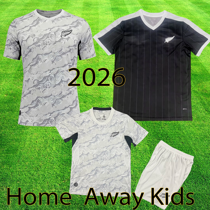 2026 Season World Cup New Zealand Soccer Jersey Soccer Gear Men's and Kids' Sets WOOD Home Away Fans Player