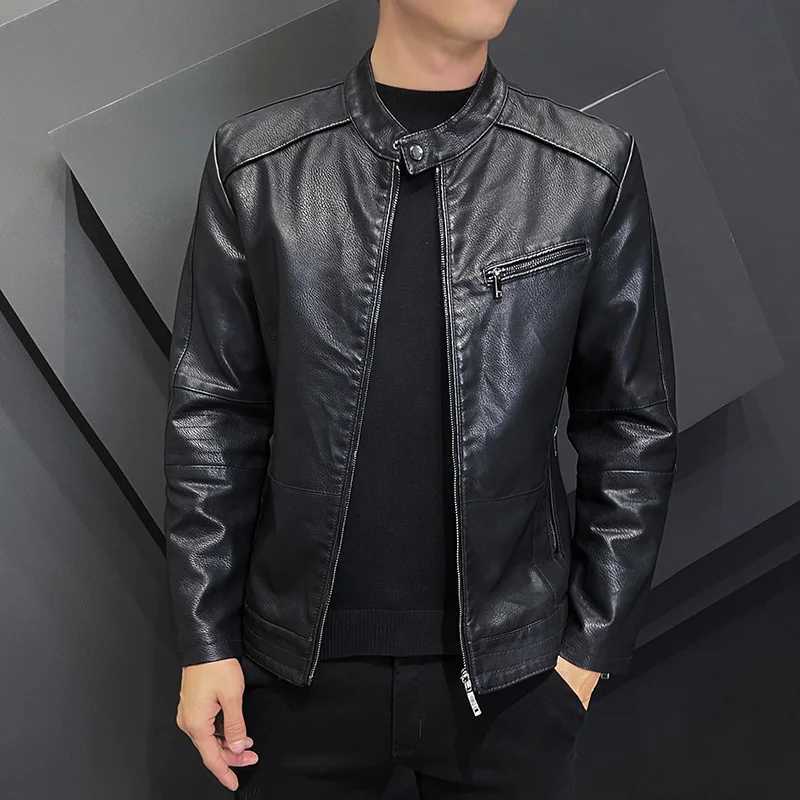 New Winter Mens Leather Jacket Coat Male Retro Streetwear Thicken Leather Bomber Jacket Men Fleece Brand Biker Leather JacketT251204