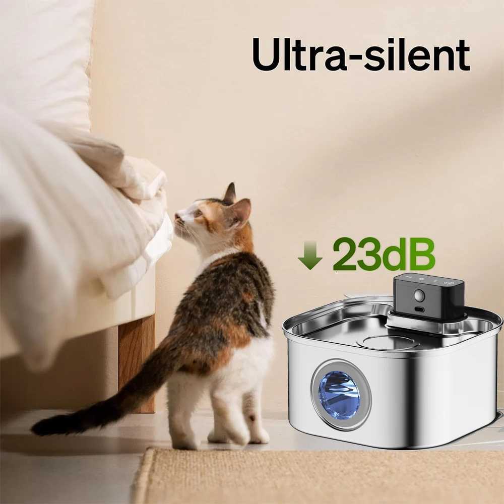Wireless Charging Automatic Water Fountain 32L Intelligent Pet Water Dispenser With Filter Drinking Fountain For Cats Dogs M251204