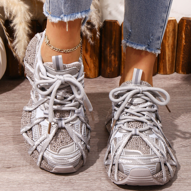 Women's Personalized shoelaces Sneakers Luxury Women's Sneakers Thick soled Tall Fashion Casual Shoes Anti slip Durable Running Shoes Design