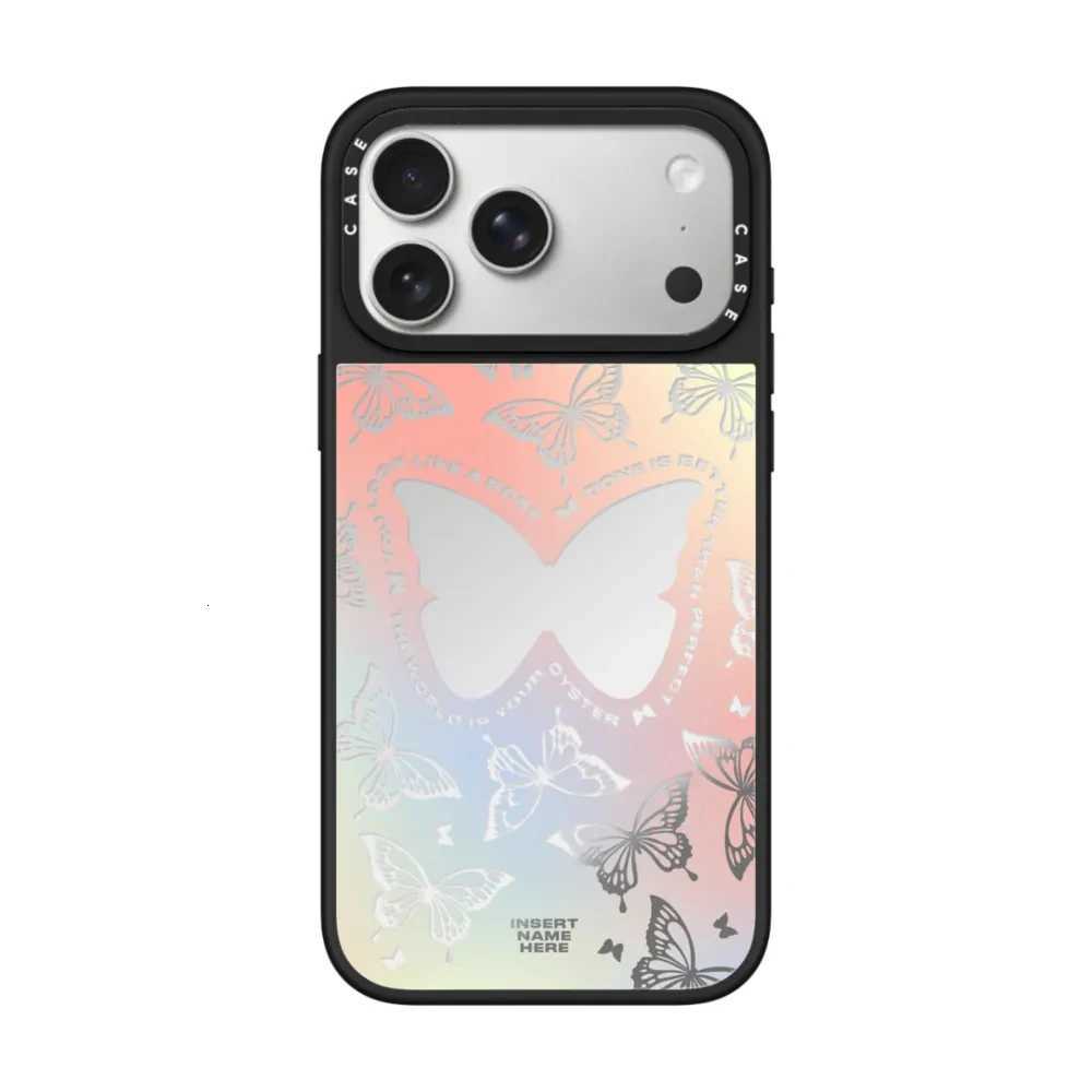 Rabbit Ribbon Cute Makeup Mirror Phone Case For iPhone 17 16 1514 13 12 Pro Max Plus Anti-drop Shockproof Back Cover H251203