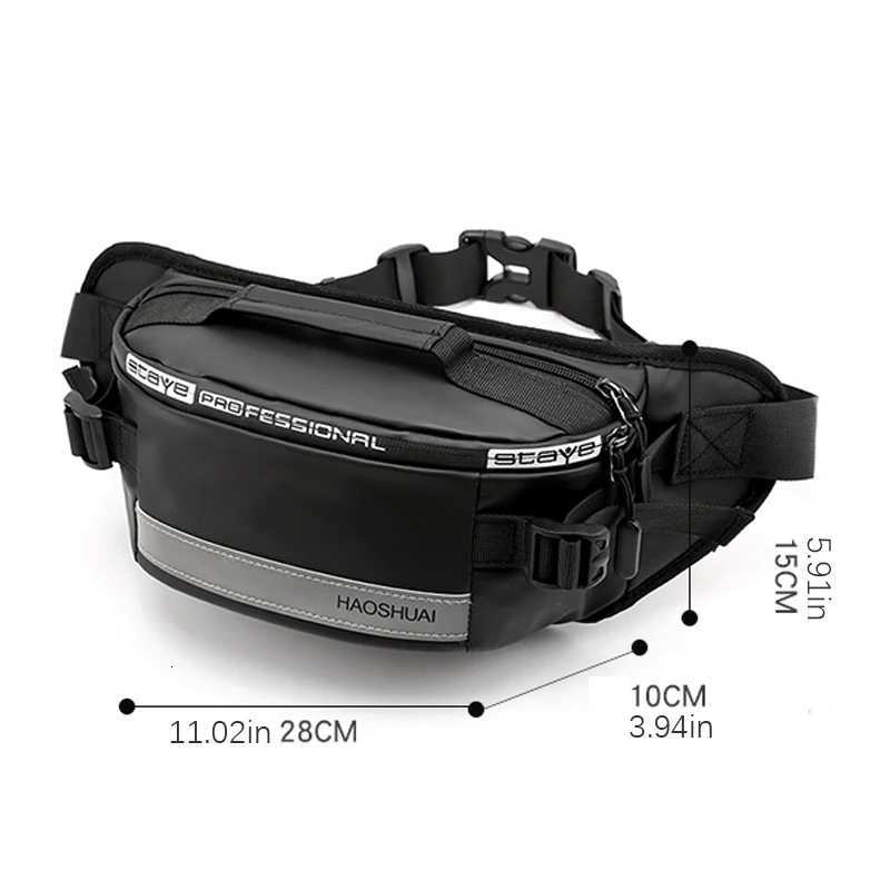 High quality chest bag - adjustable waist pack multi pocket design suitable for outdoor hiking cycling motorcycle travelT251204