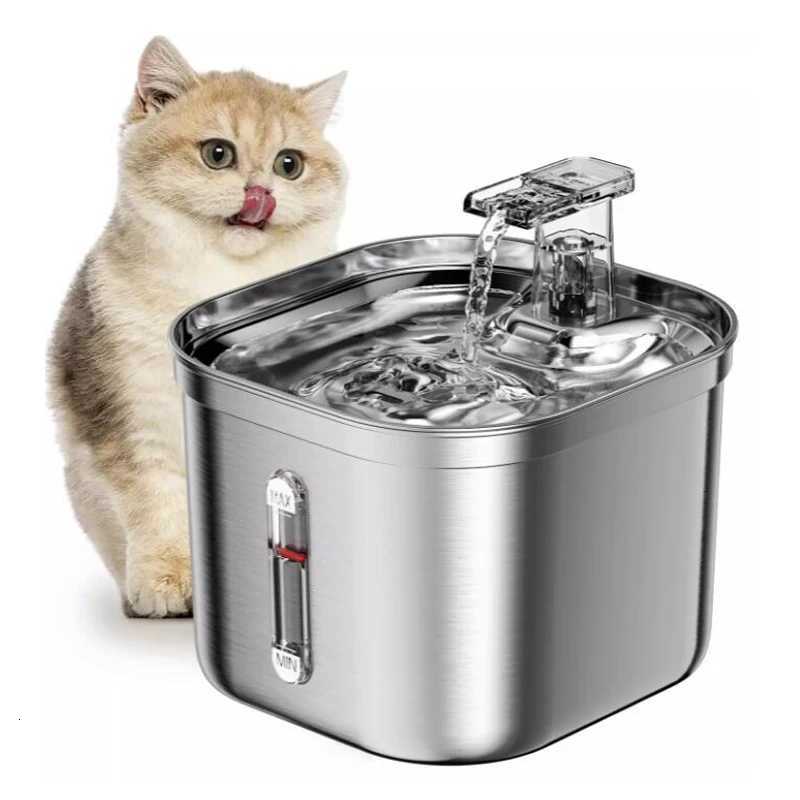 22L Stainless Steel Pet Water Dispenser Smart Dog Bowl Automatic Circulation Electronic Cat Water Fountain Travel-Friendly Cat M251204