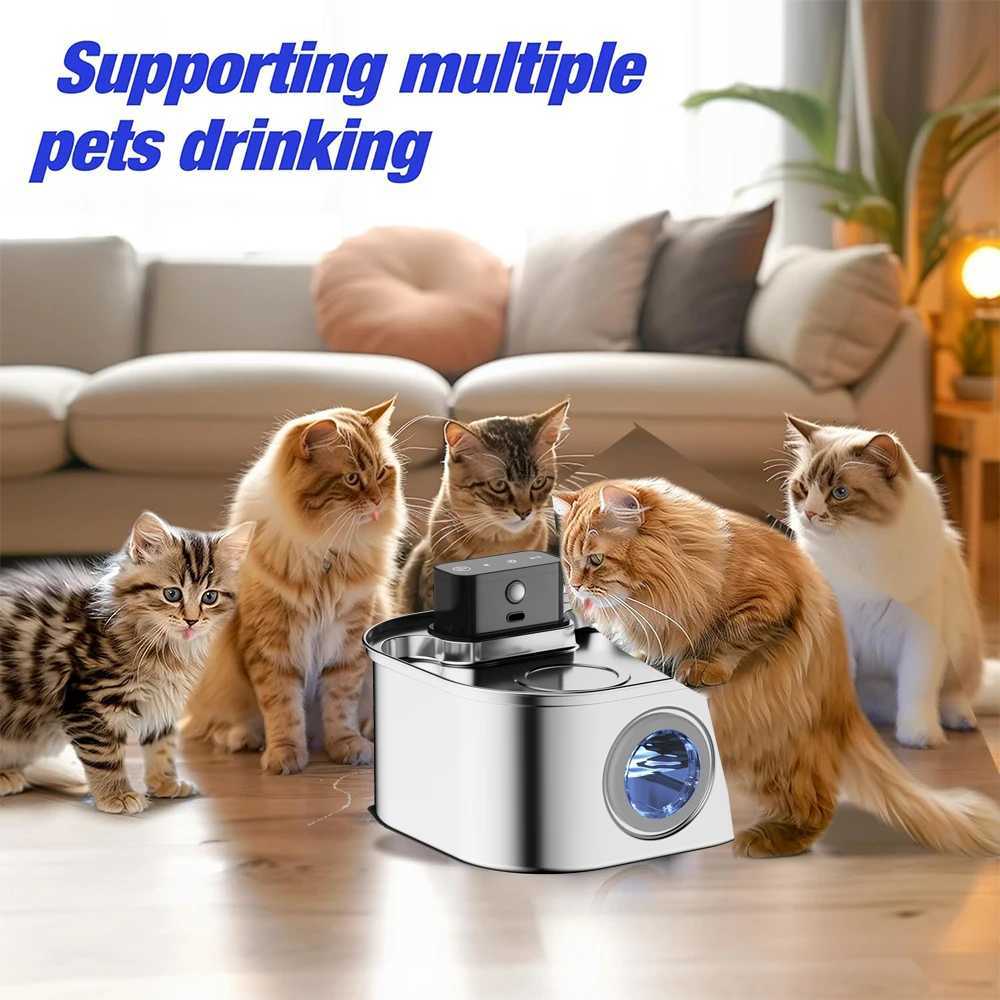 Wireless Charging Automatic Water Fountain 32L Intelligent Pet Water Dispenser With Filter Drinking Fountain For Cats Dogs M251204