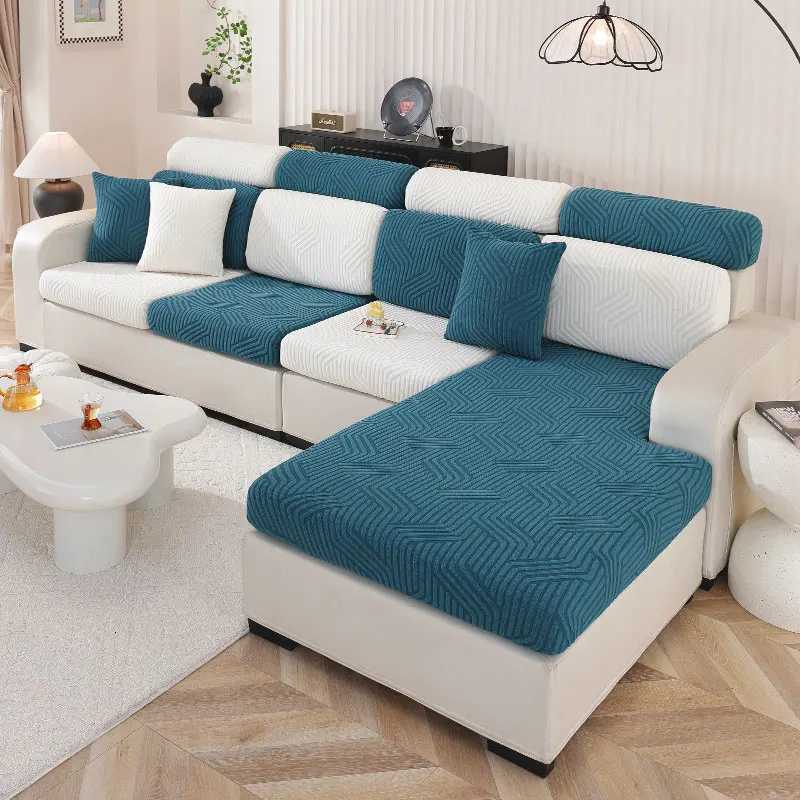 LANMOLIFEThickened Jacquard Sofa Seat Cover Spandex Dust Proof Elastic Sofa Covers Removable Cleaning Furniture Protective Cover M251204 - view 6