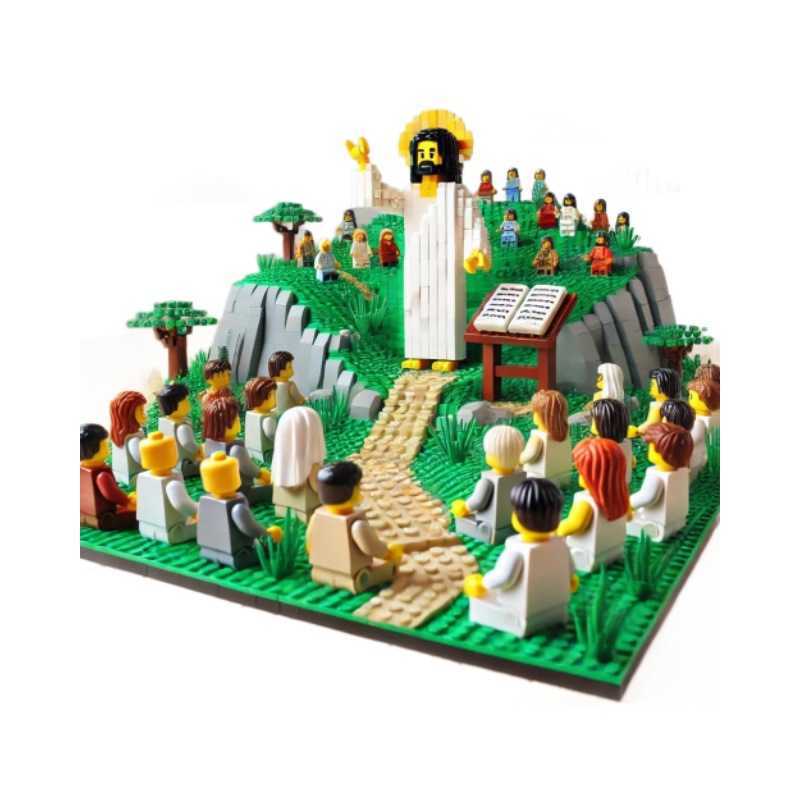 High-scene building blocks display pieces handicrafts courtyard architecture assembly boys gifts youth intelligence toys L251204