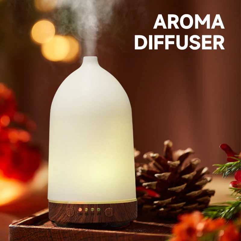 USB Essential Oil Diffuser Plastic trasonic Air Humidifier 100ml Timing Function Ara Diffuser with Colorf LED Lights C251204