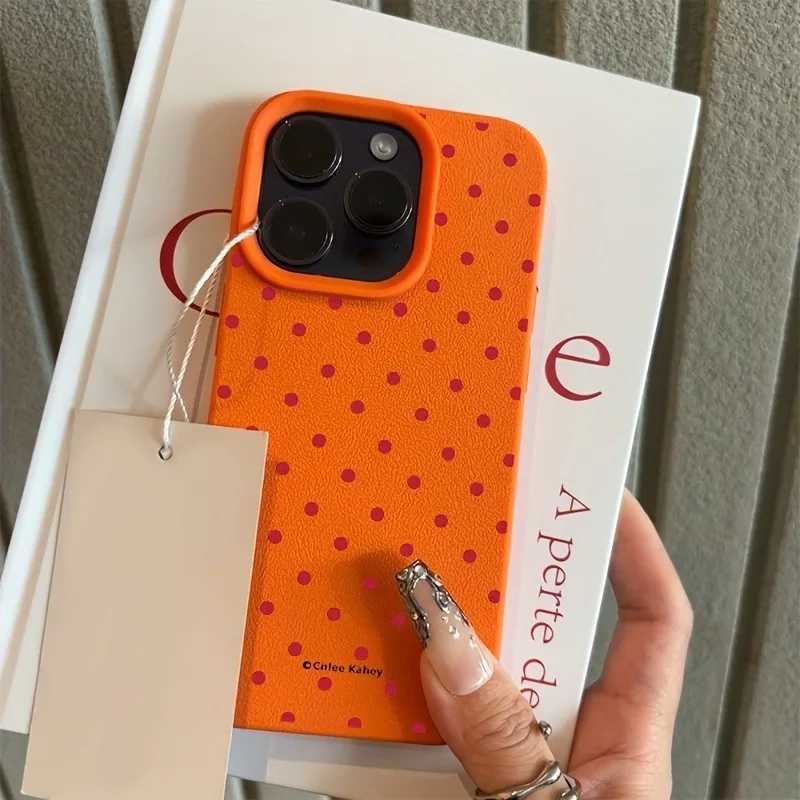 Chic Rose Red Polka Dot Design Lichee Pattern Phone Case For iPhone 17 16 15 14 13 12 11 Pro Max XS X XR 16E 16 Plus 17Air Cover H251203