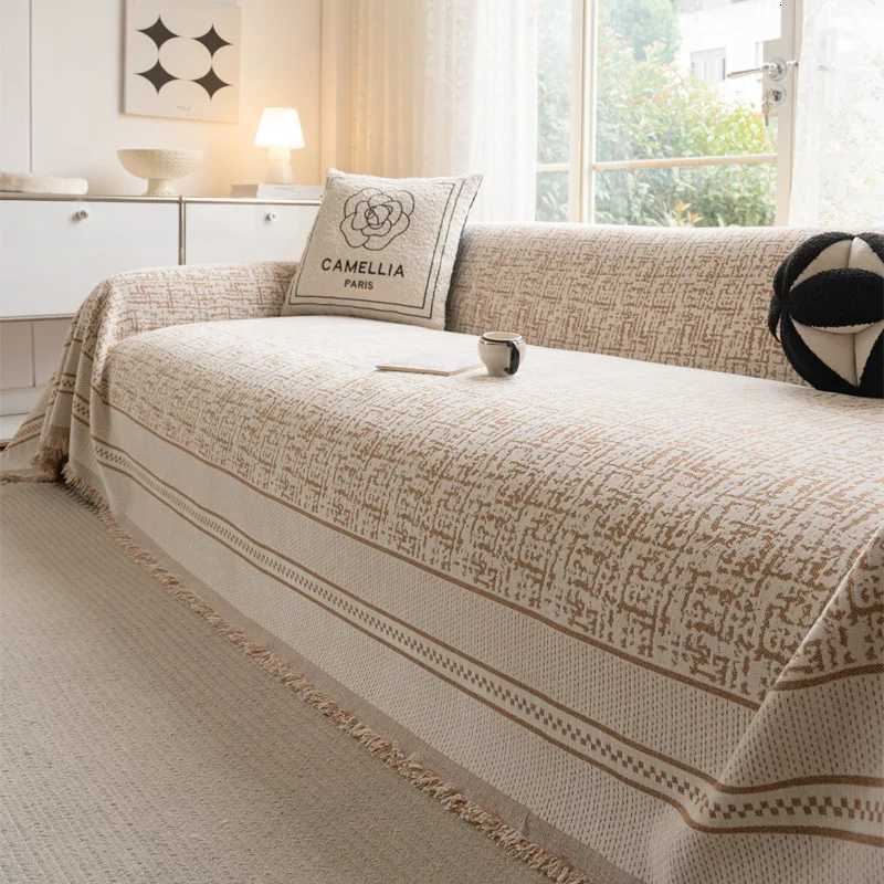 One-Piece Waterproof Sofa Cover Cat-Proof Elegant Stitch Chenille Slipcover for 2/3/4 Seater Luxury Couch M251204 - view 7