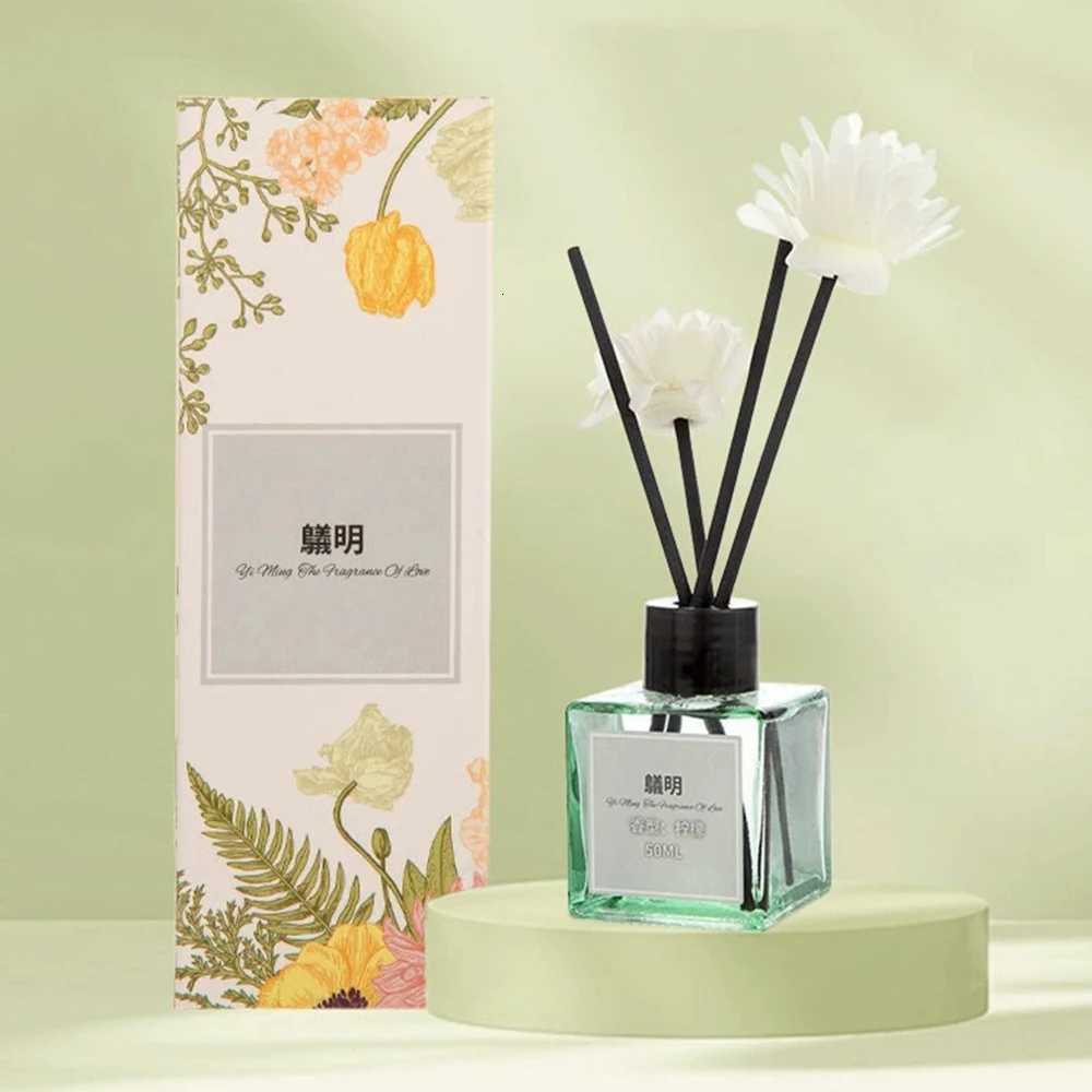 50ml Flameless Reed Diffuser Set - Fragrance Oil Home Fragrance Sticks Aromatherapy Decorative Ornament Y251204