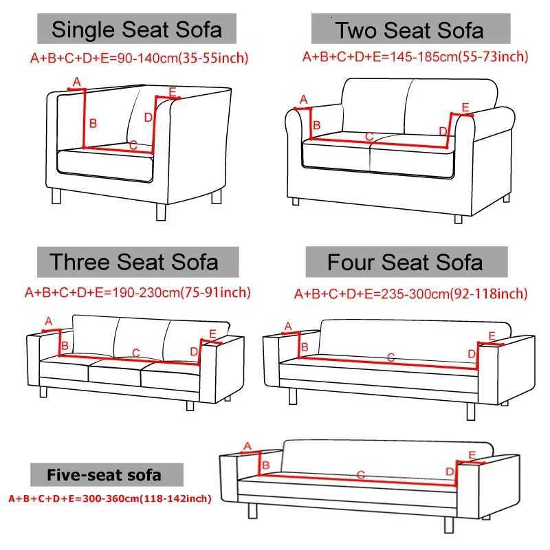 Jacquard Sofa Cover For Living Room Slipcovers Stretch Polar Fleece Armchair Protector Elastic L Shaped Sofa 1/2/3/4 Seater M251204 - view 3