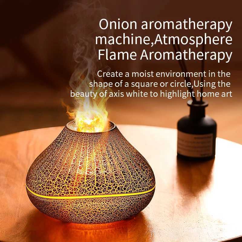 Volcanic Lava Crack Aratherapy Diffuser with Humidifier Night Light Essential Oil Functionality for He Off and Car C251204