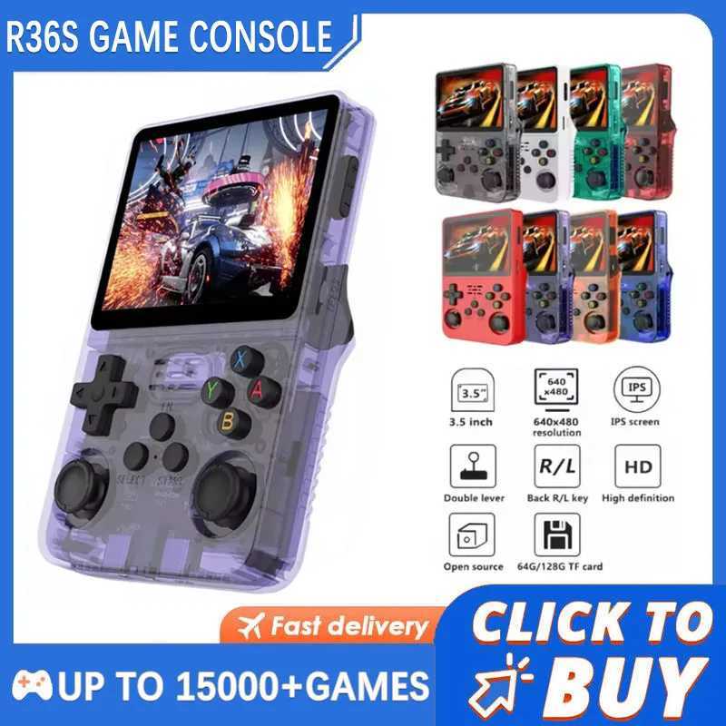 R36S Retro Handheld Game Console 3 5 Inch IPS Sn 64GB 128GB 256GB Portable Gaming Dev with Built in Games H251204