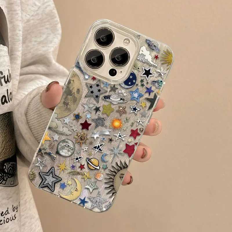 Fl Sn Cartoon Stars Phone Case For iPhone 17 Air 15 16 Pro Max Case iPhone 14 13 12 11 XS X XR 7 8 Plus Y2k Hard Back Case H251203