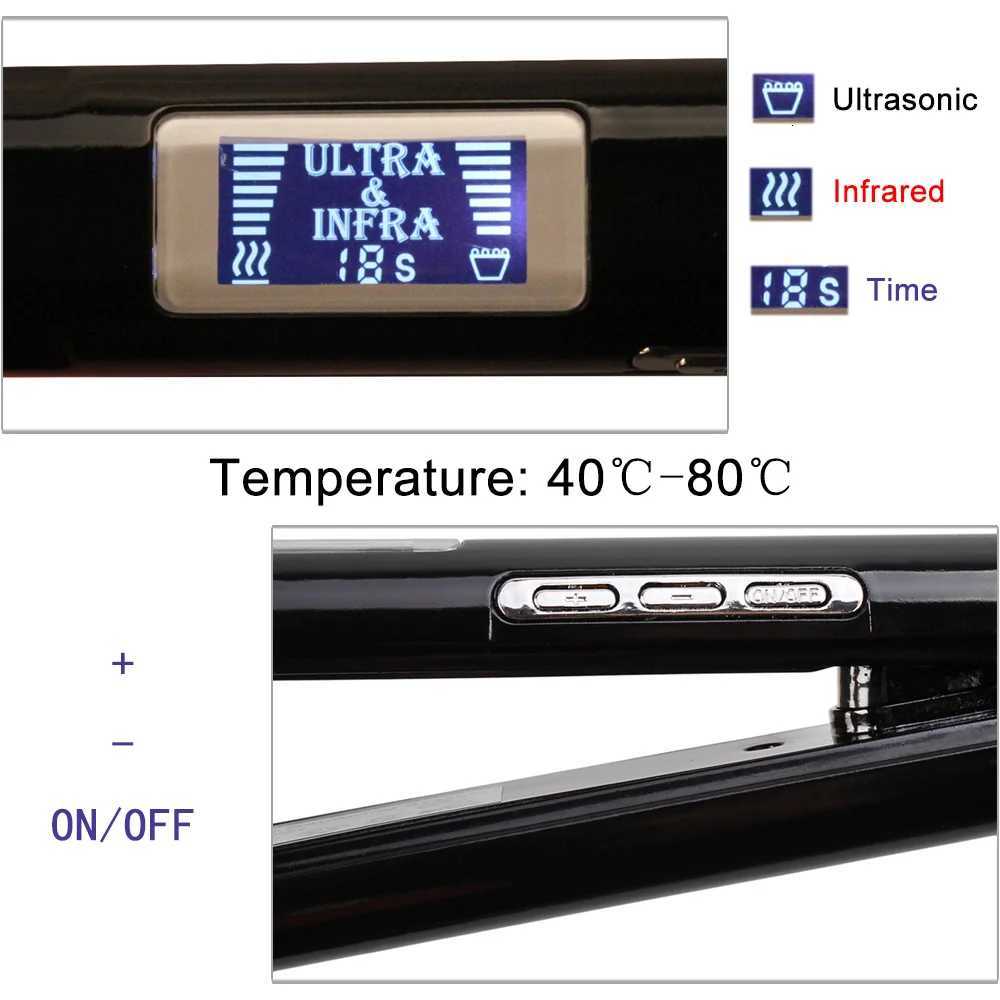 Hair Straightener Infrared and Ultrasonic Profession Cold Hair Care Iron Treatment for Frizzy Dry Recovers Damage Flat Irons W251204