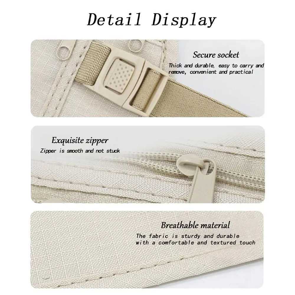 Outdoor Waist Packs Pouch For Passport Hidden Belt Coin Purse Casual Sports Waist Bag Suitable For Running Hiking CyclingT251204