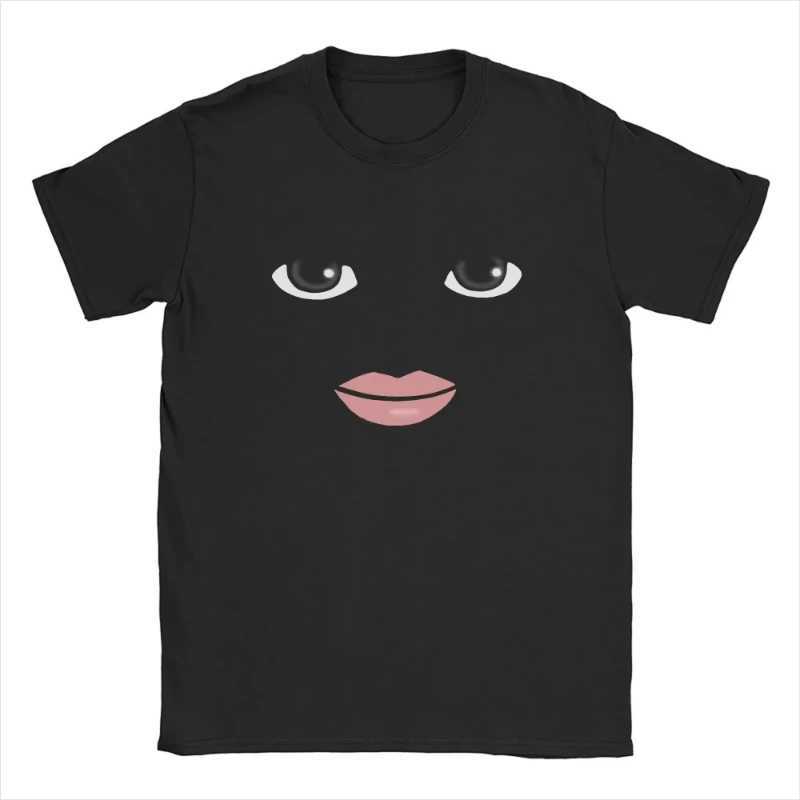 High Quality Novelty Robloxs Woman Face Game Meme Graphic T Shirts Men Women Fashion Short Sleeve T-shirts Unisex Tops