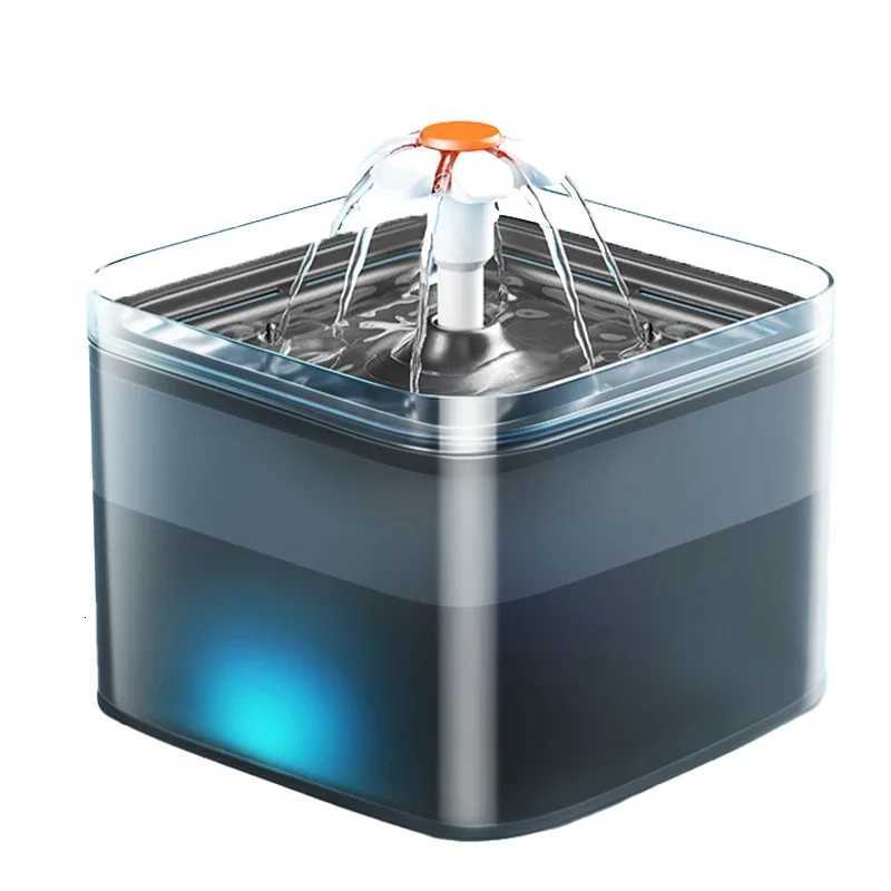 2L Automatic Cat Water Fountain Pet Drinking Fountain Pet Feeder Drinker Water Dispenser LED Lighting OEM Custom Cat Bowls M251204