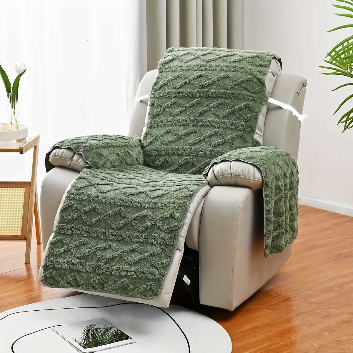 1pc Sofa Cover Chair Cover Thick 1 Seater Furniture Protector Covers Jacquard Weave Chair Protectors Covers for Living Room M251204 - view 7