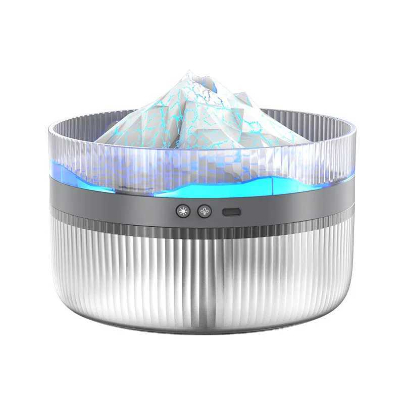 Volcano Snow Mountain Humidifier Large Capacity with Auto 2 Color Change No-Lid-Opening Water Addition Night Light Feature C251204
