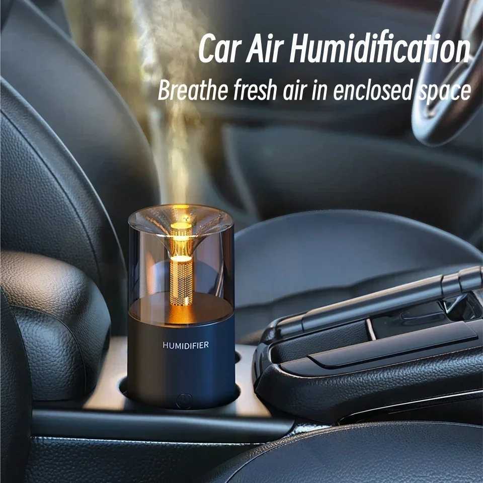 Candlelight Ara Diffuser USB Electric trasonic Mist Maker Air Humidifier for He Car Mini Fragrance Essential Oil Diffuser C251204
