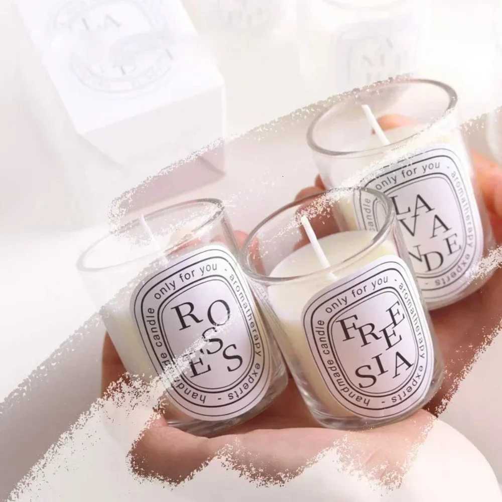 Romantic Transparent Scented Fragrance Candle Light Gift Scented Aromatic Candles Guest Gift Candles Wedding Candles Candle Jar Y251204