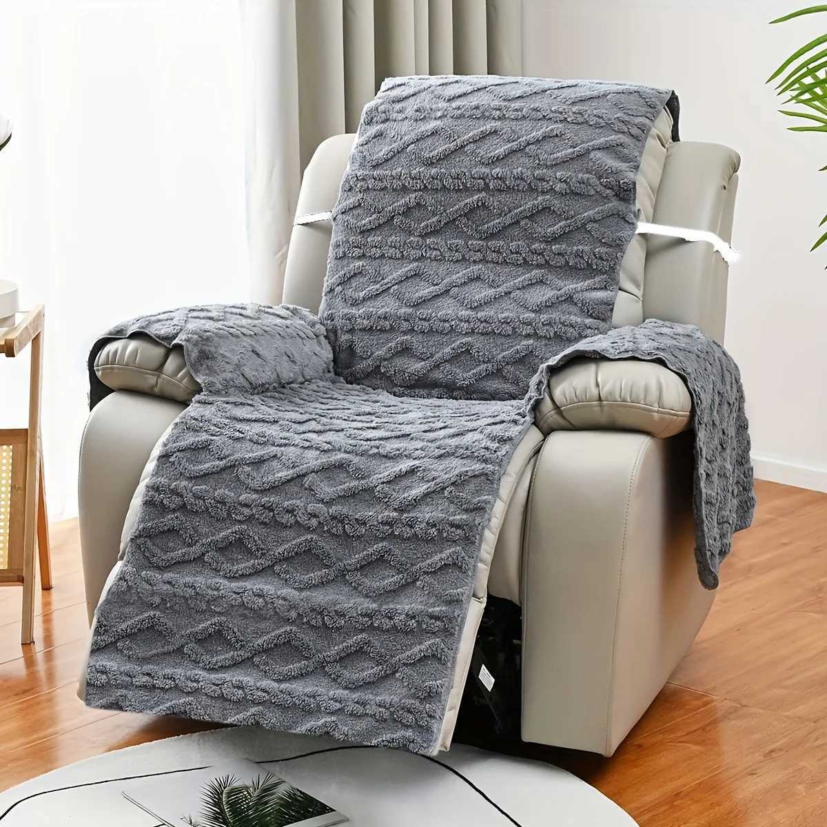 1pc Sofa Cover Chair Cover Thick 1 Seater Furniture Protector Covers Jacquard Weave Chair Protectors Covers for Living Room M251204 - view 5