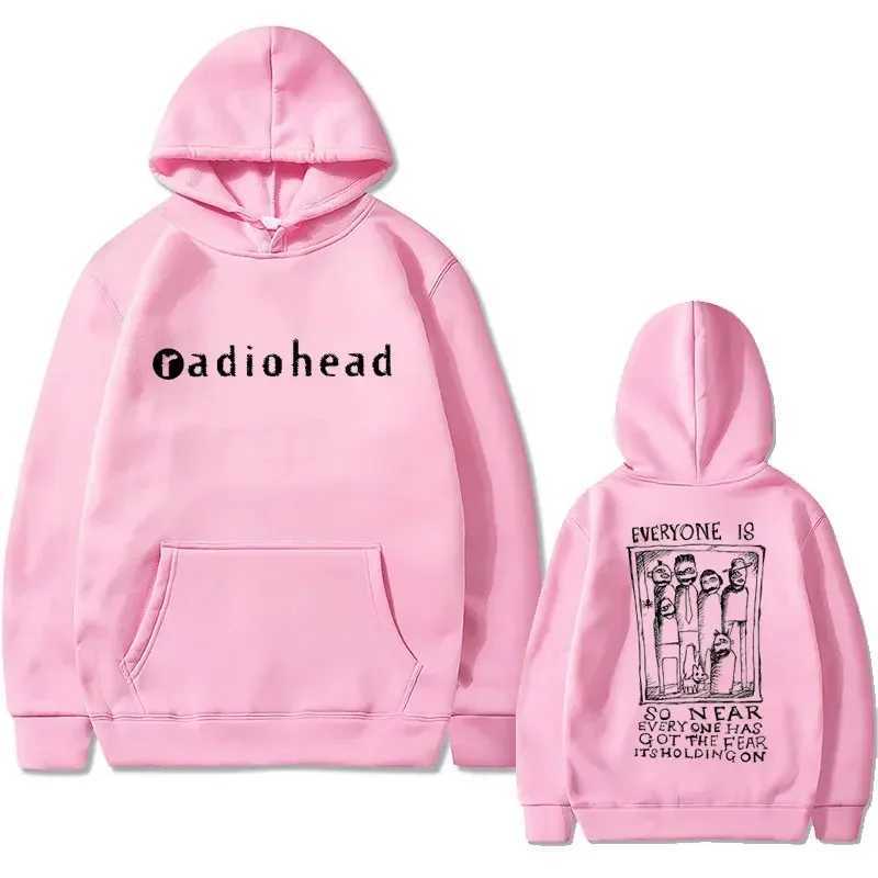 British Rock Band Radiohead Graphic Print Hoodie Men Womens Clothes Male Fashion Vintage Hoody Sweatshirt Gothic Y2k Streetwear J251203