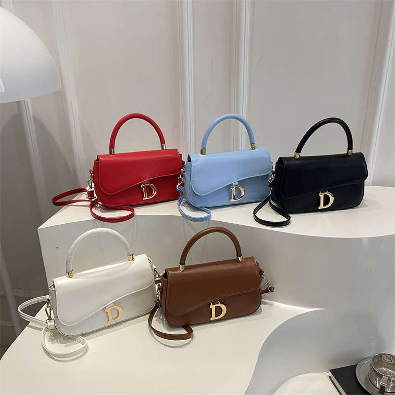 Bags Autumn Versatile Small Light Luxury Solid Color Women's Niche Handbag Elegant French Style Crossbody Bag