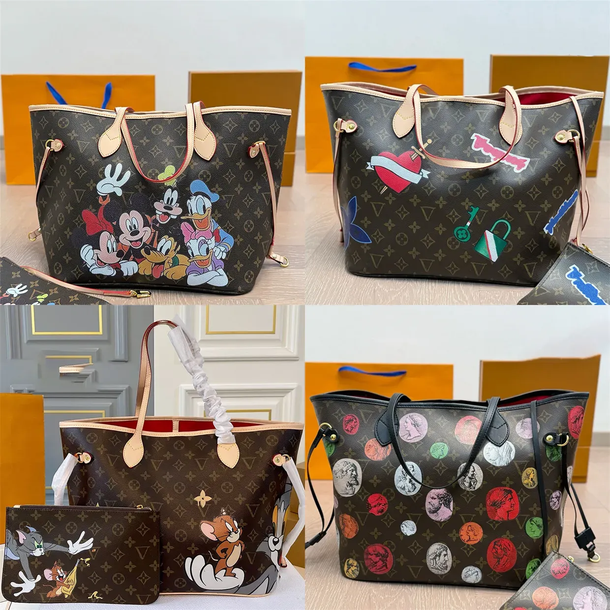 TOP Quality Designer bag Tote bag Shoulder bag Handbag Green Classic Handbag 10A Luxury Shoulder bag Premium Canvas bag Large Capacity Shopping bag Retro Beach bag