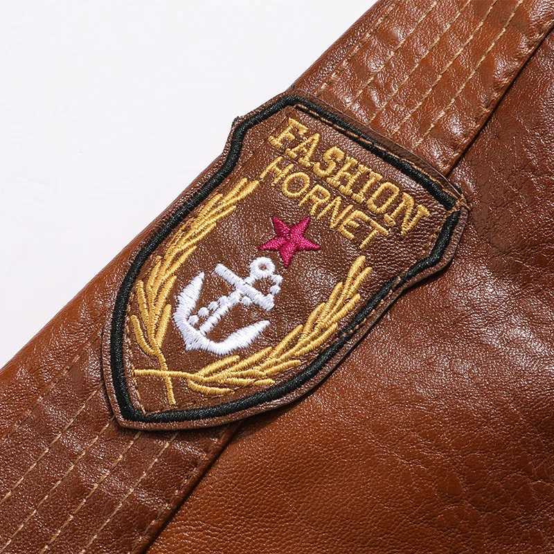 New Loose Large Size Mens PU Jacket Motorcycle Racing Suit Trendy Mens Leather Jacket Five-pointed Star Tooling JacketT251204