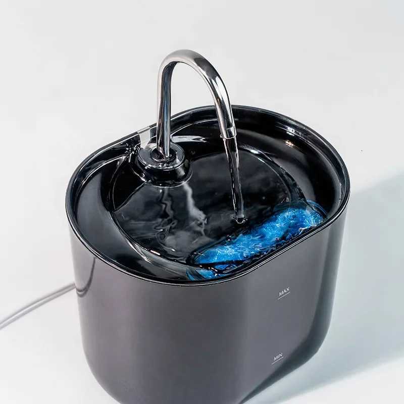 Cats Water Fountain Automatic Filter Cats Fountain With Stainless Steel Faucet Silent Water Pump Pet Cats Dog Water Dispenser M251204