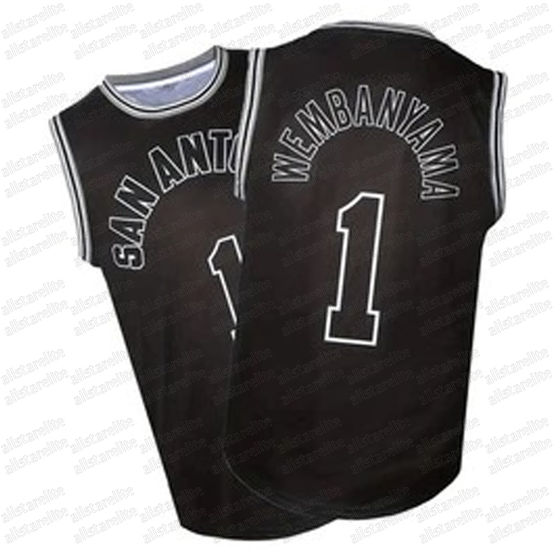 2025-26 City Edition Wembanyama Basketball Jersey Fox Harper Custom Stitched Casual Wear Polyester Sports Basketball Jersey