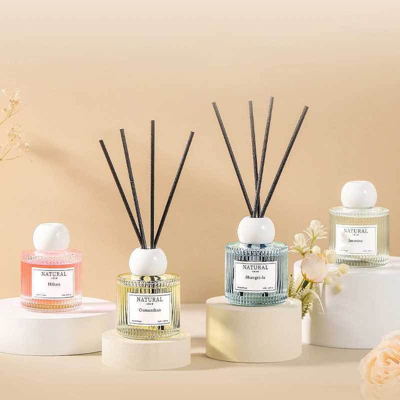 50ml No Fire Home Fragrance Reed Diffuser Set - Aroma Essential Oil For Hotel/Bathroom/Toilet Deodorant Air Freshener Y251204