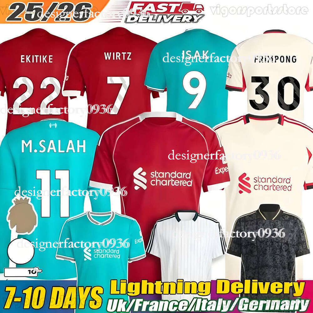 Mohamed Salah ISAK wirtz Ekitike A1 SZOBOSZLAI football jersey MAC ALLISTER VIRGIL A11 camiseta GAKPO Milos Kerkez Fr impong long sleeves Soccer Jerseys 25 26
